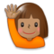 Person Raising Hand - Medium emoji on Samsung